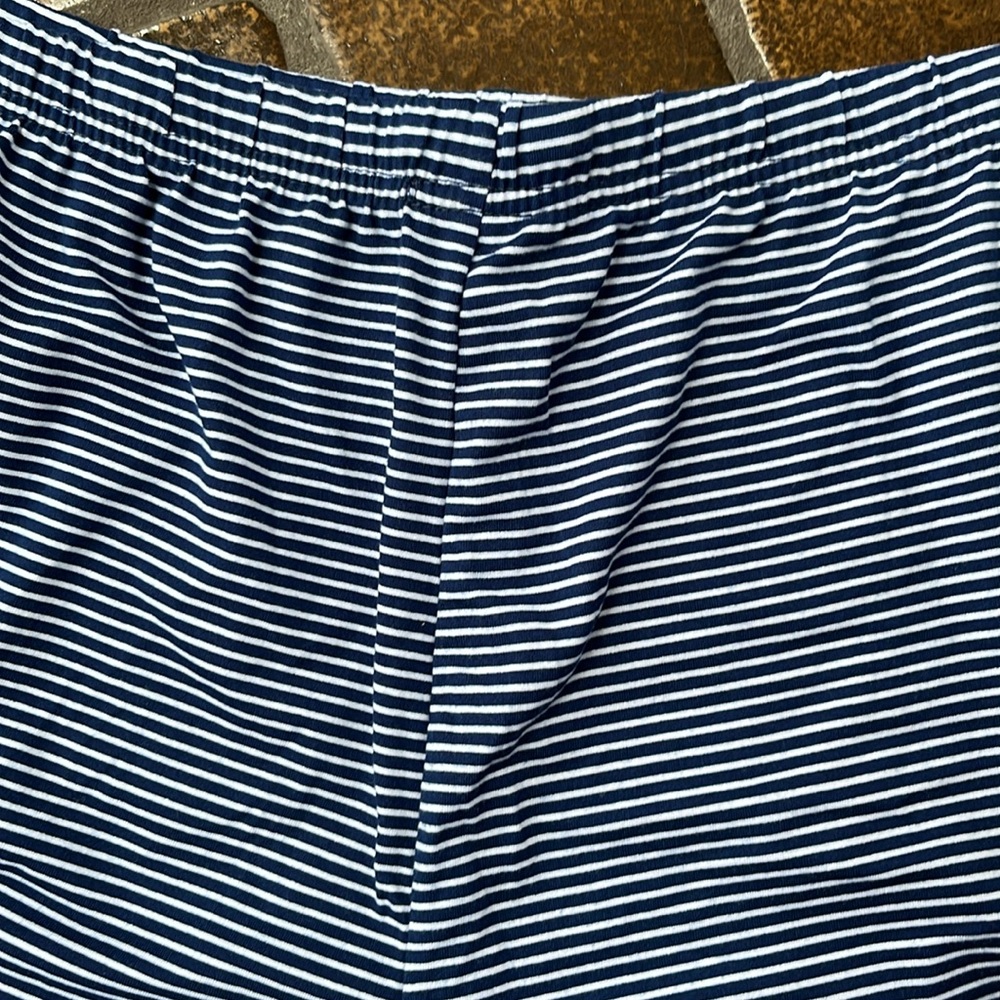 Life Is Good Sleep Navy & White Striped Drawstring Pajama Short - Picture 11 of 16